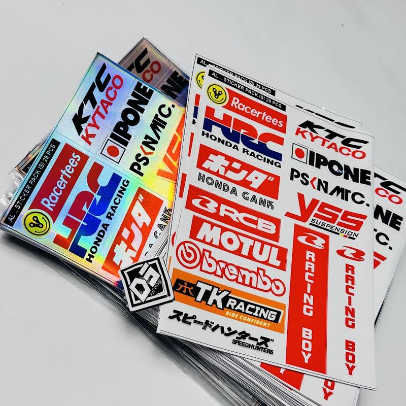 AL Sticker Paket Racing - Stiker Pack Balap Hologram & Vinyl, Variasi ...