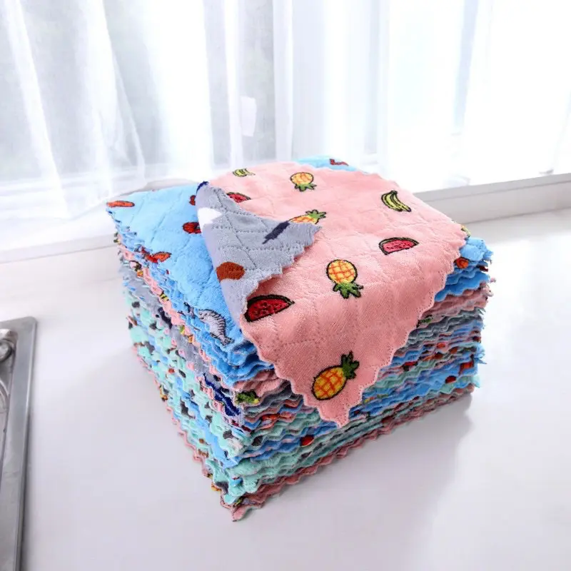 [ACQ] Kain Lap Dapur Meja Kain Lap Lembut Karakter Uk 25 X 25 Cm