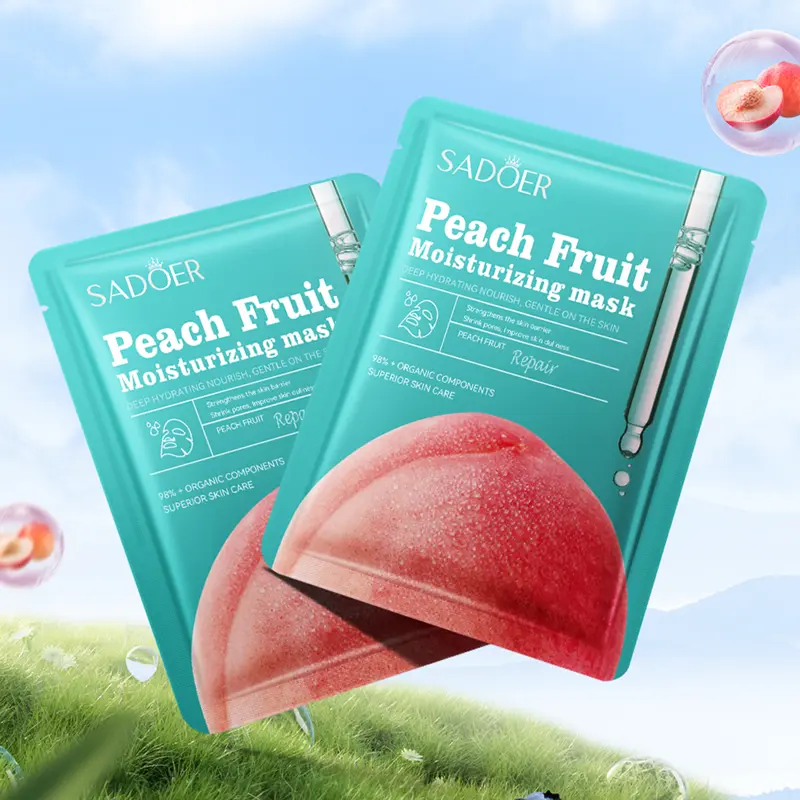 Peach Fruit Moisturizing Mask for Skin Repair and Hydration