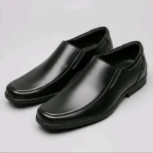 SEPATU PANTOFEL PRIA KULIT WARNA HITAM PILIHAN KERJA KANTOR PRIA READY big size 38 39 40 41 42 43 44 45 46 47 ready