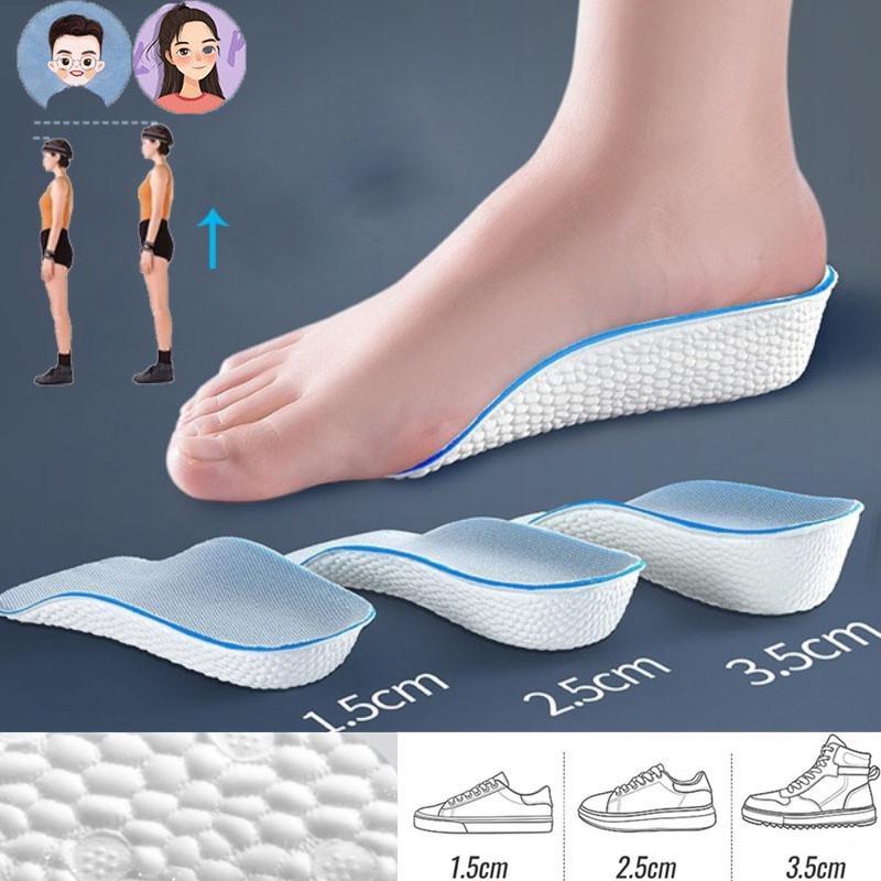 Phụ Kiện Giày Thể Thao, 1 Đôi, Miếng Lót Giày Tăng Chiều Cao Vô Hình Miếng Lót Giày Tăng Chiều Cao Thoải Mái, Unisex, Thích Hợp Cho Nam Và Nữ, Miếng Đệm Giày