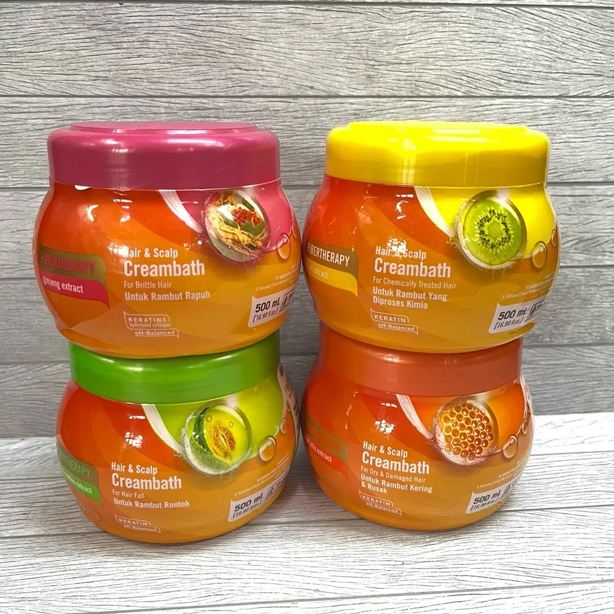 Makarizo Creambath Hair Energy Hair Scalp Fibertherapy Ukuran Besar 500 Gr Haircare