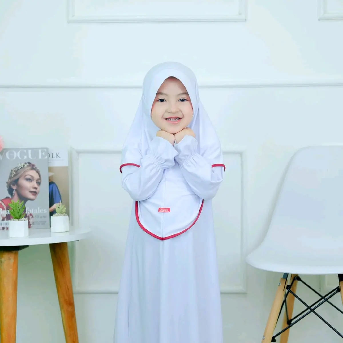Hijab Instan Delisha Anak Look Penguin Series - Bahan Jersey Premium - Shamira - Kerudung, Muslim