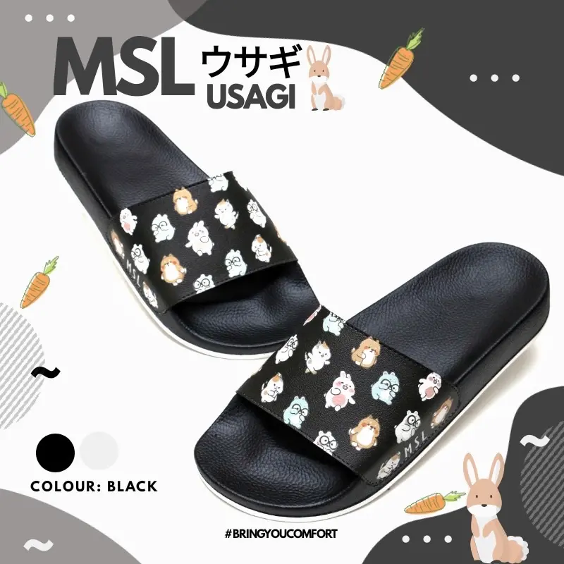 SANDAL WANITA KIDS SLIDE DENGAN ANTI SLIP MSL USAGI 0