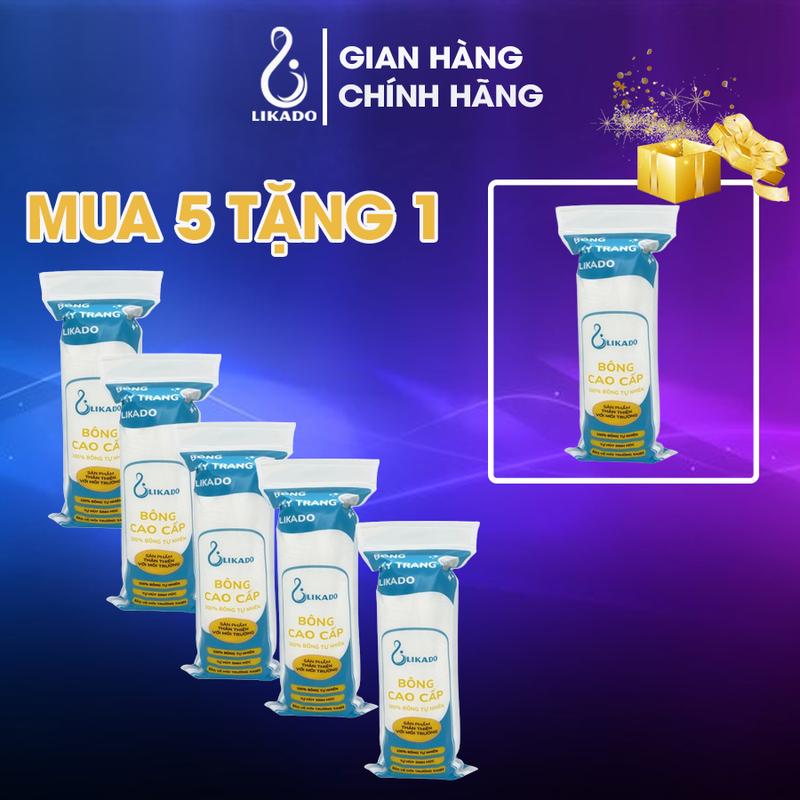 MUA 5 TẶNG 1 Bông tẩy trang LIKADO tròn 100 miếng Skincare