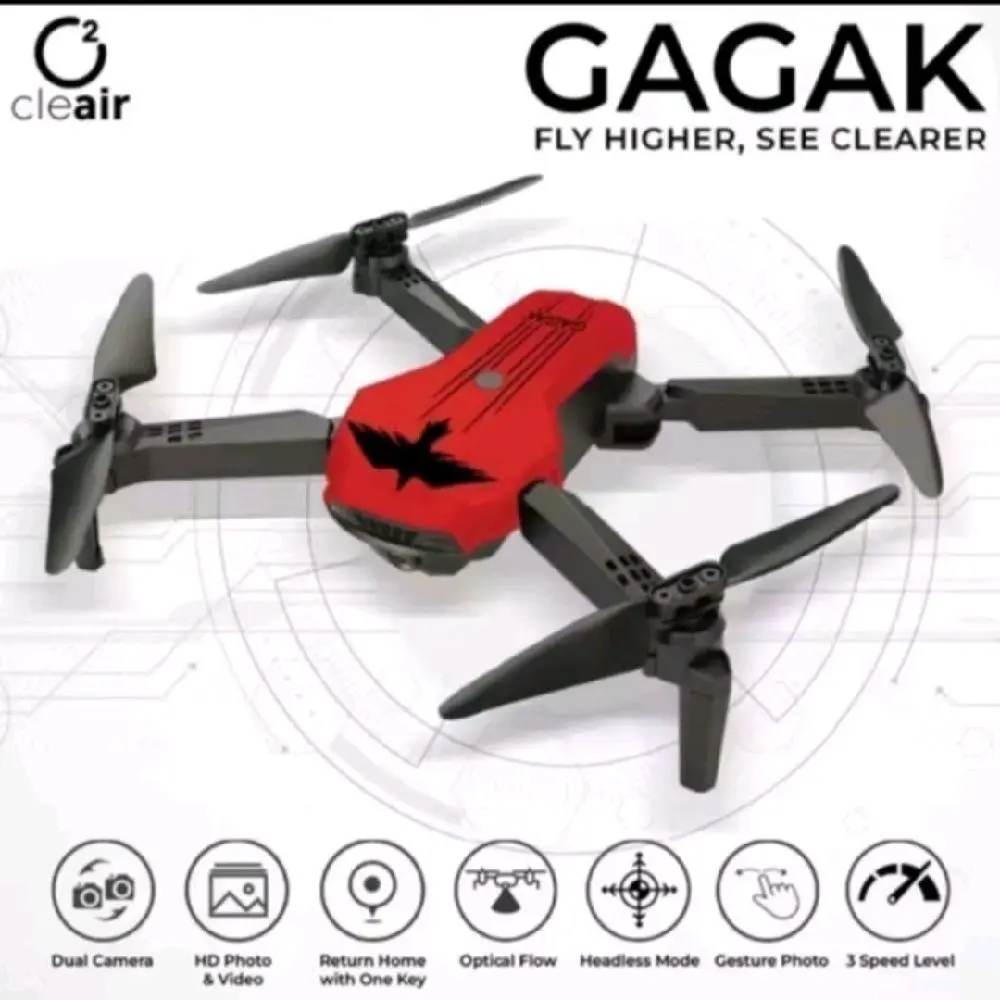 drone cleair remot gagak sensor optical