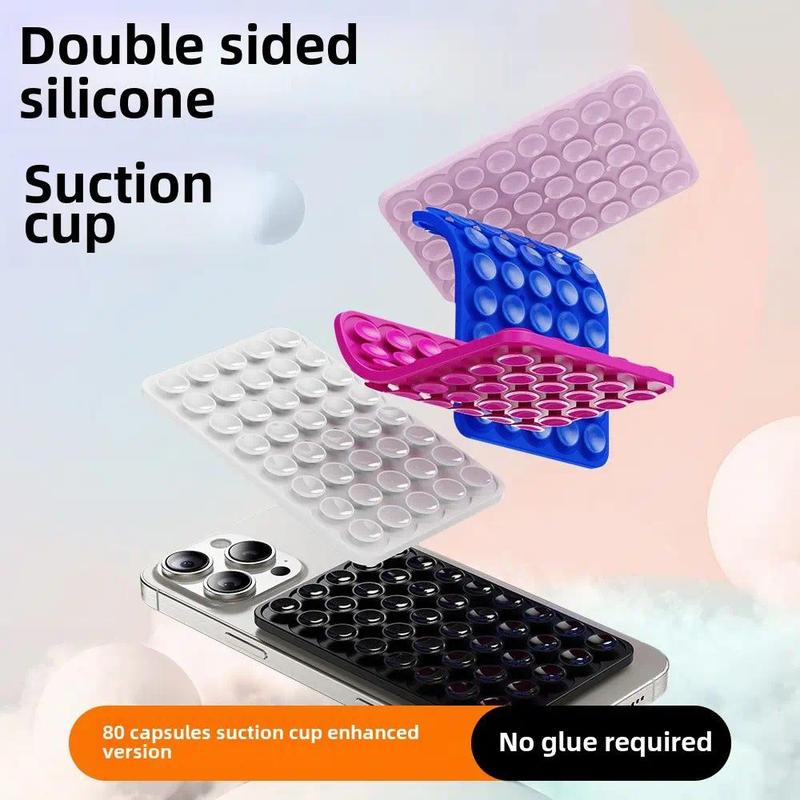Ống Hút Điện Thoại Di Động, Miếng Dán Điện Thoại Di Động, Ống Hút Dính Hai Mặt Silicon Đa Chức Năng, Ống Hút Hạt Vuông, Tự Dính, Chống Trượt, Nhà Máy Bán Buôn
