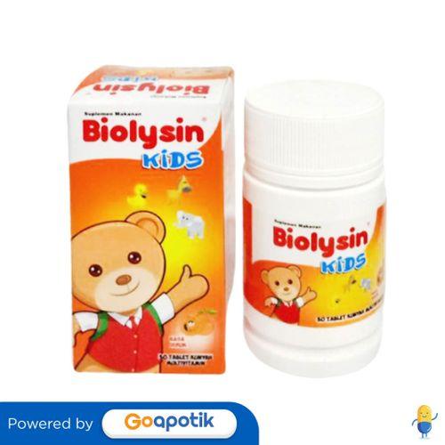 Gambar BIOLYSIN KIDS JERUK BOTOL 30 TABLET dari Apotek Farma Medika by GoApotik Kota Tangerang Selatan Tokopedia