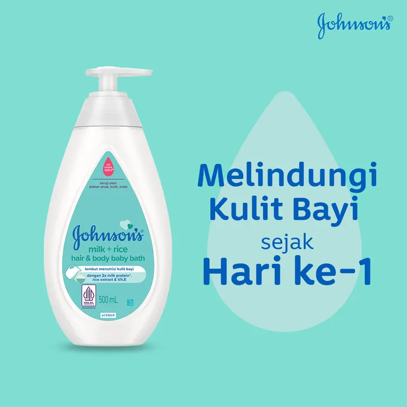 Baby Bath Johnson And Johnson Milk Lotion JOHNSON'S Milk Rice Hair