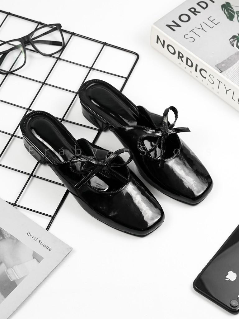 Product Introduction of Erabyan Shoes - Naisha Sepatu Mules Heels Wanita | Hak 3 cm 32