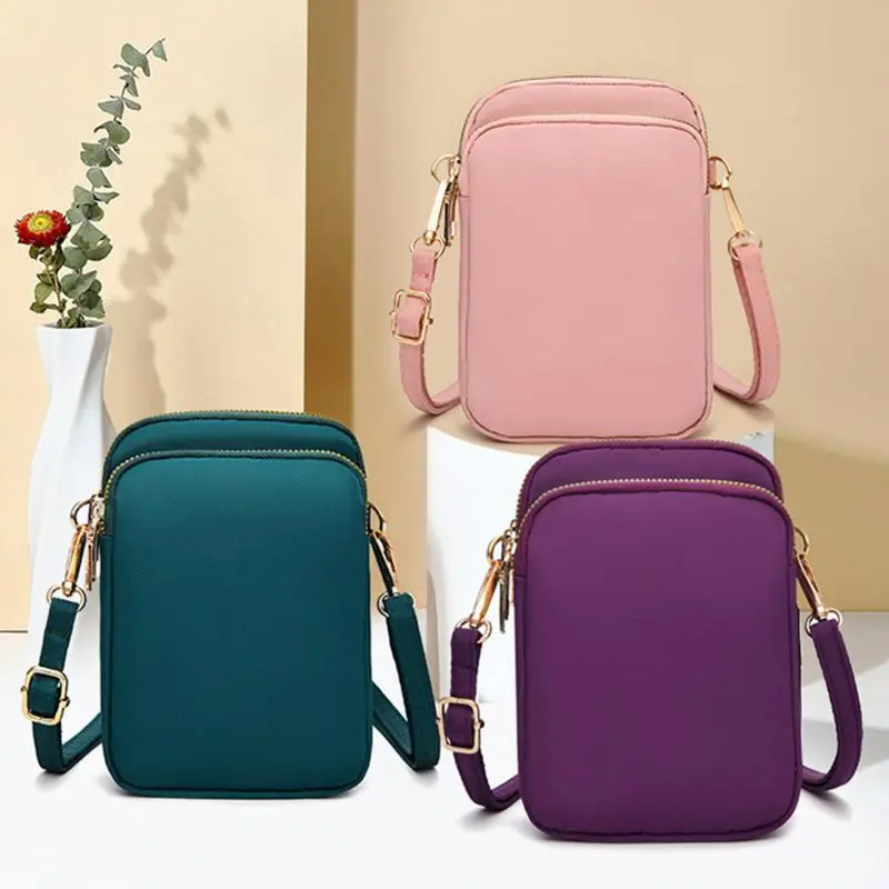 Túi Đeo Chéo Mini Thời Trang, Đi Bộ, Có Điện Thoại Di Động, Túi Vải, Đeo Vai Dọc, Ba Lô Ngoài Trời, 1 Chiếc 1