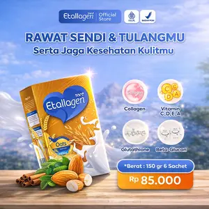 Etallagen COLLAGEN MILK 150gr BPOM Susu Kambing Etawa Premium & Kolagen Sapi Tipe I & II untuk Kulit Kencang & Sehat