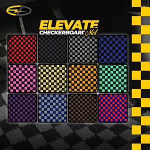ELEVATE CHECKERBOARD CAR MAT CARPET | KARPET DADU BERWARNA