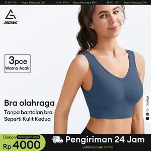 3PCS/  1 PCS Bra Olahraga Seamless Elastis Lembut Nyaman Sportsbra Lari Kebugaran Tidak Ada Bantalan Dada Pakaian Dalam SP820/810 Bh