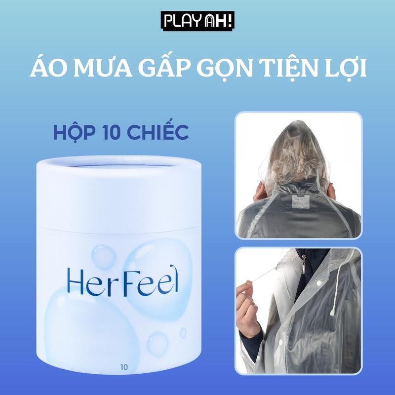 Áo Mưa Her Feel HA Mỏng Nhẹ Gấp Gọn Dễ Dàng Mang Theo