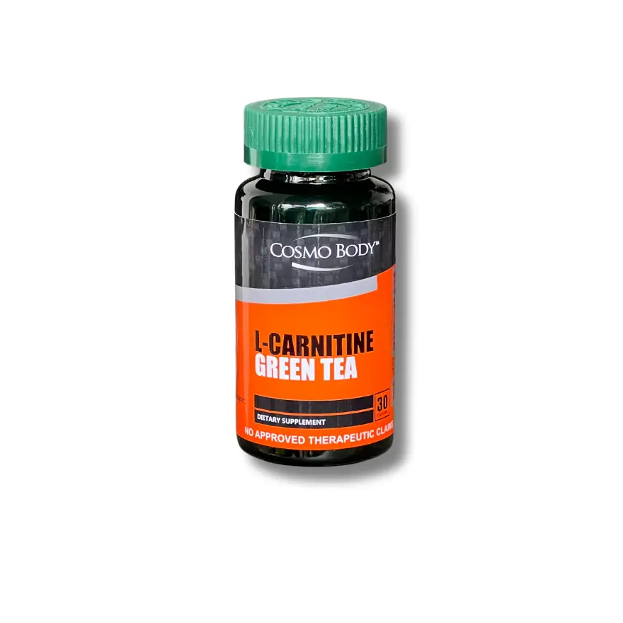 cosmo body l carnitine Cosmo Body L Carnitine Plus Green Tea Extracts Capsules Fitness Supplement 30 Capsules Per Bottle