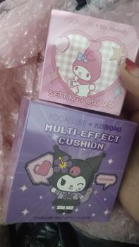 Product Review of [Official] FOCALLURE X Sanrio #CallMeBeauty Bare-skin UV Cushion & Matte Setting Loose Powder 2PCS from m**. 0