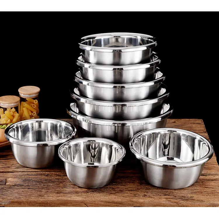Baskom stainless steel 28 30 32 34 36 38 40cm 0
