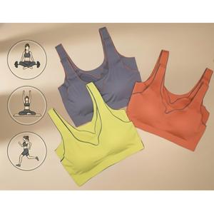 BR6056-2 Top Deportivo Premium Sin Costuras Pack de 6 pzs confort para Yoga, Gym y Running