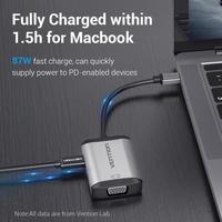 Gambar Vention Converter Type C to HDMI VGA USB3.0 PD Power Delivery 87W Transmission up to 5 Gbps Type TFA Type-C TypeC Hub dari Click & Go Tokopedia Kota Bandung 3 Tokopedia