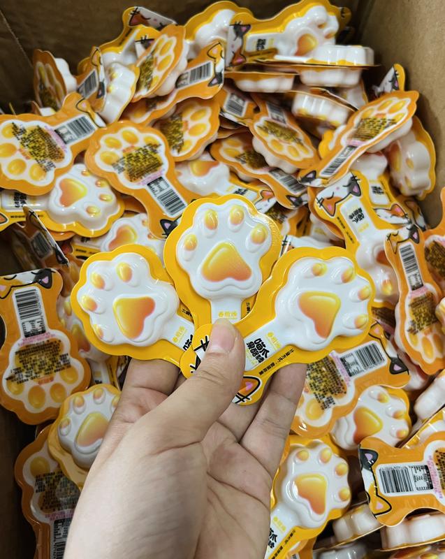 [500g] Thạch phô mai sữa chua hình chân mèo - hình que kem CHUNYA YUAN 4