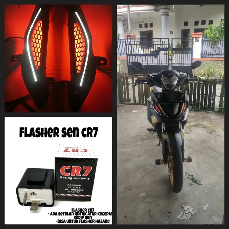 (Gratis Ongkir) Lampu Mata Gaban Honda Supra GTR 150 (Bonus Flahser) 3
