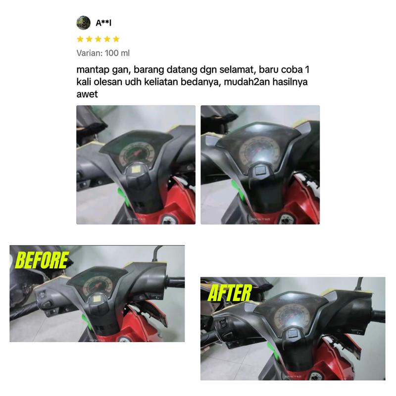 Penghitam Body Motor Mobil Permanen Glatz Back to Black Car 5