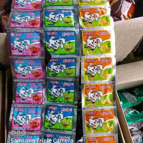 PERMEN KARET YOSAN 2 IN 1 ISI 24 PCS Gula Gum 3