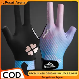 Sarung Tangan Billiard Glove 2.0 Original Anti Slip Full Mesh Desain Ergonomis Ukuran Asia Cocok untuk Semua Size