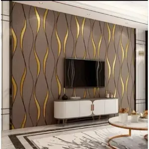 WALLPAPER PROMOSI TERMURAH / WALLPAPER DINDING WAVE KLASIK MINIMALIS WALLPAPER STICKER DINDING 4 METER X 45 CM