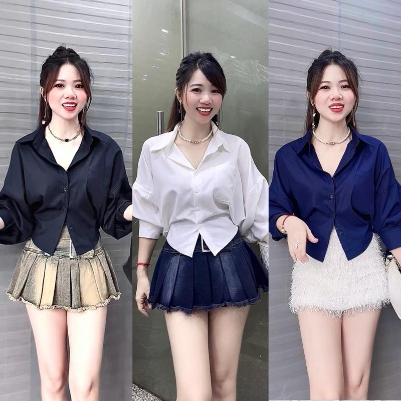 Áo somi tay dài Bồng Phối Dây from kiểu phong cách
