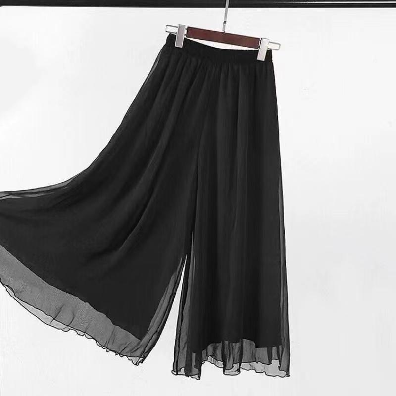 Product Introduction of Quần Ống Rộng Dài Cho Nữ, Quần Voan Muslimah Dáng Rộng, Cạp Cao, Đen Và Trắng 31