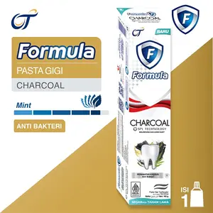 Pasta Gigi Formula Charcoal 160g / Deep Clean Toothpaste, Perlindungan Enamel, Nafas Segar, Anti Bakteri, Mengandung Bahan Alami