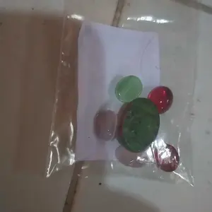 Lostune Batu Ruby Tadulako Asli Natural Batu dengan Warna Merah dan Hijau yang Menarik