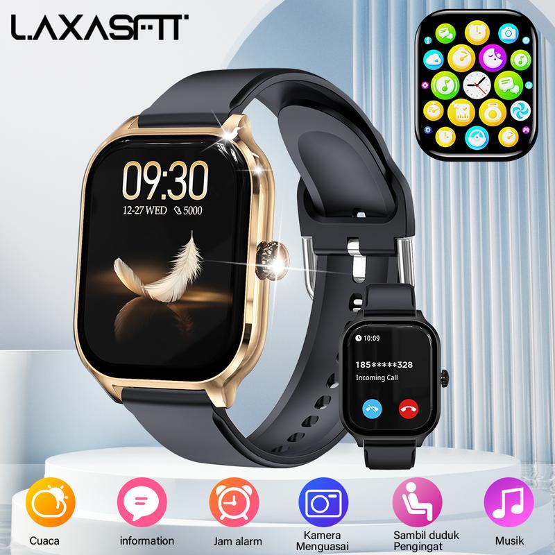 Product Introduction of LAXASFIT H9MAX Smart Watch, Suitable for Daily Use, Business,Exercise, Magnetic Charging, Sports mode, 160mAh Long-lasting Battery Life,Sleep Tracking, Music & Camera Controls 1