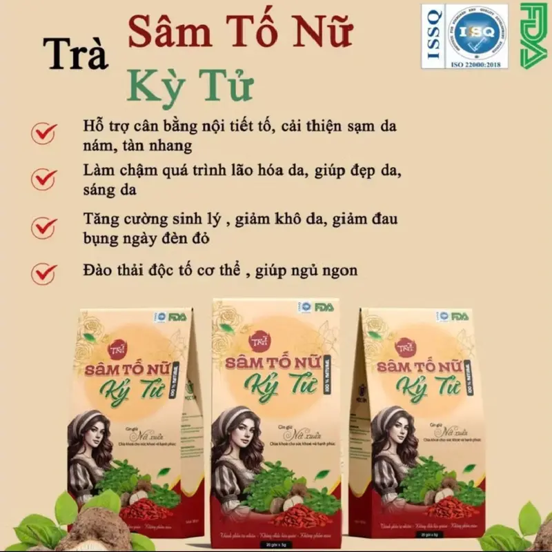 [combo 2 hộp] Trà Sâm tố nữ kỷ tử (HÀNG MỚI VỀ) 2