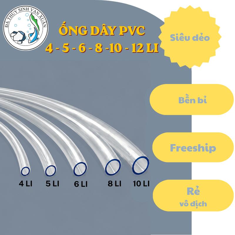 1 Mét Dây Sủi Oxi Hồ Cá, Dây CO2 / Oxy Silicon Mềm Trong Suốt…