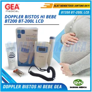 Doppler Bistos Hi Bebe BT200 BT-200L LCD Alat Deteksi Detak Jantung Janin Bayi