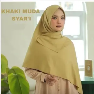 Jilbab Segiempat Voal Jumbo 130x130 Nyaman Adem