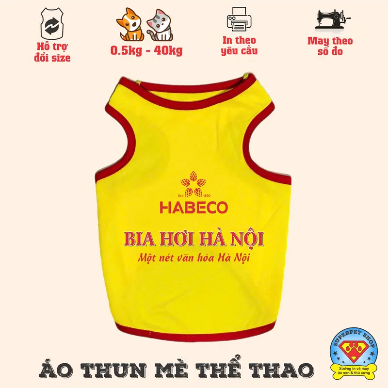 ÁO THÚ CƯNG LO GO B I A KHÔNG TAY ĐỦ MÀU 8
