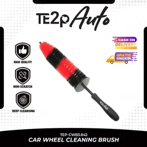 Te2p Auto Sikat Pembersih Mesin Velg Mobil Motor - Brush PP Cleaning Wheel Detailing 42CM - Sikat Gagang Flexible Cuci Pembersih Menyikat Velg Roda Kendaraan Bermotor Car - Sikat Pembersih 17" Pelek Mesin Engine Wheel Rim