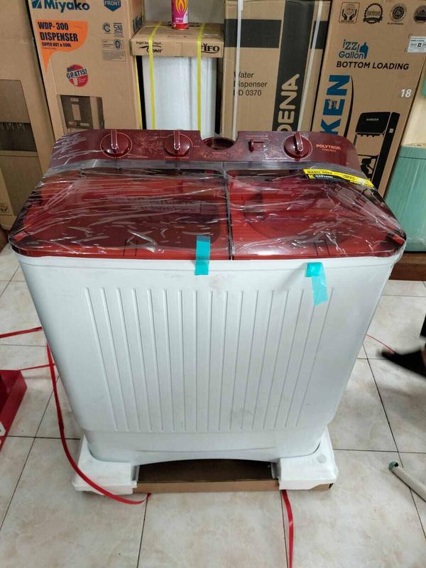 Mesin Cuci 2 Tabung Polytron PWM 8072 Kapasitas 8 Kg Gear Machine 4