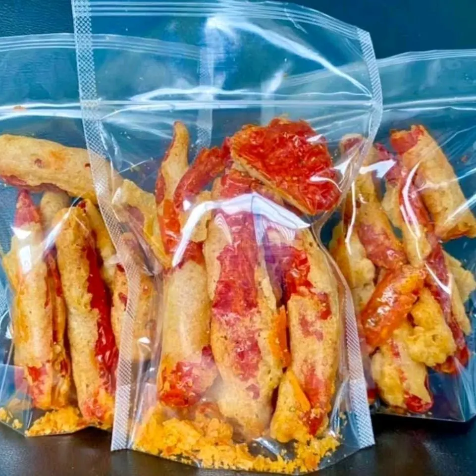KERIPIK CABE MERAH UTUH 100GR-RENYAH GURIH CRISPY Cemilan Pedas Kripik
