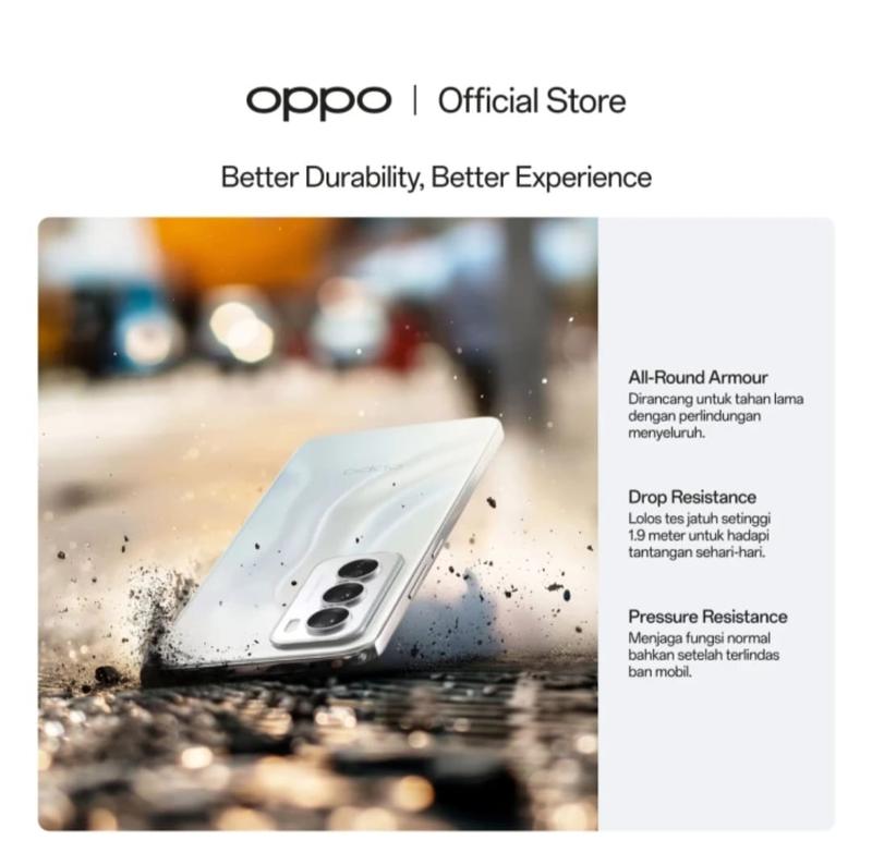 COD OPPO Reno 12 5G RAM 12/256 Warna Silver, Pink, Brown FREE GIFT OPPO Care RENO 5