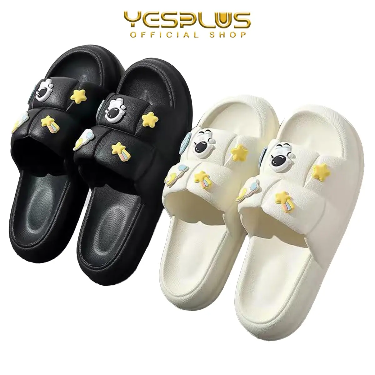 YESPLUS 2255-2 Sandal Selop Jelly Wanita Motif Astronot Import Sendal Luar Ruang