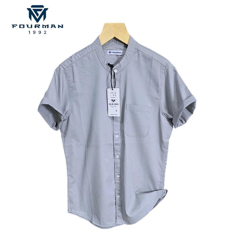 FOURMAN | Kemje Pendek Sanghai | Kemeja Pendek Cowok | Kemeja Casual 1