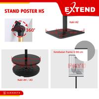 Gambar Extend HS Stand Display Poster Banner Menu Cafe Media Promosi A4 A3 A2 40x60cm Borderless Steel Black Gold - HS-SteelA4 dari Foyu Photo Kota Administrasi Jakarta Selatan 3 Tokopedia