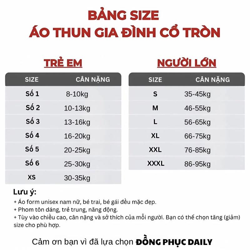 Set áo thun gia đình 3-4-5 người cao cấp hoạ tiết HAPPY LUCK chất vải cotton cao cấp. 8