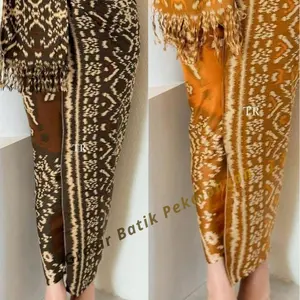 Kaisa Kamen Bali Motif Gringsing Kamen Set Selendang Bahan Sutra Paris Halus Ukuran 210 cm x 120 cm Elegan dan Cantik Kain Katun Halus