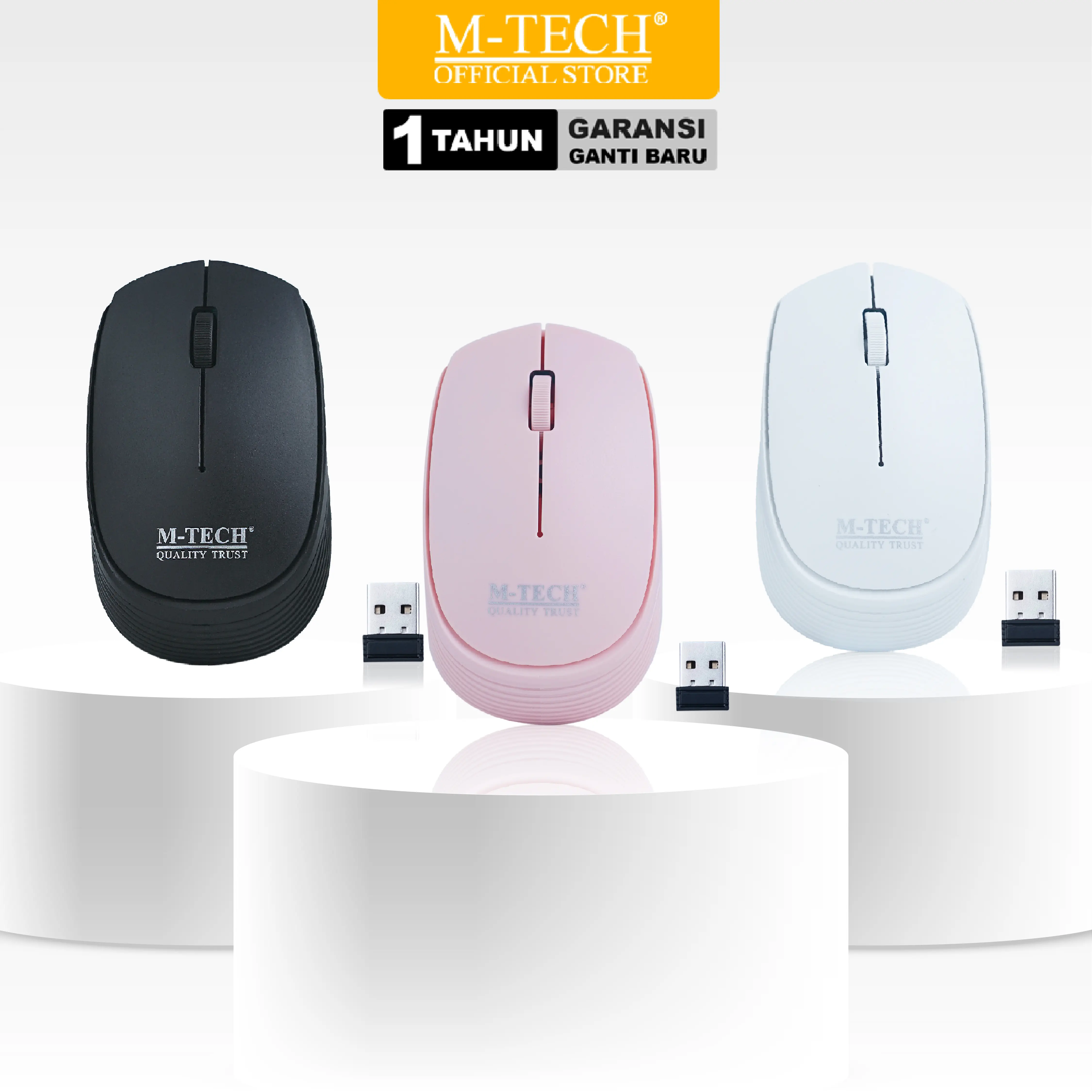 MTECH Mouse Wireless SY 7030 Gratis Baterai for PC Laptop Tablet Smartphone - Garansi 1 Tahun Ganti Baru